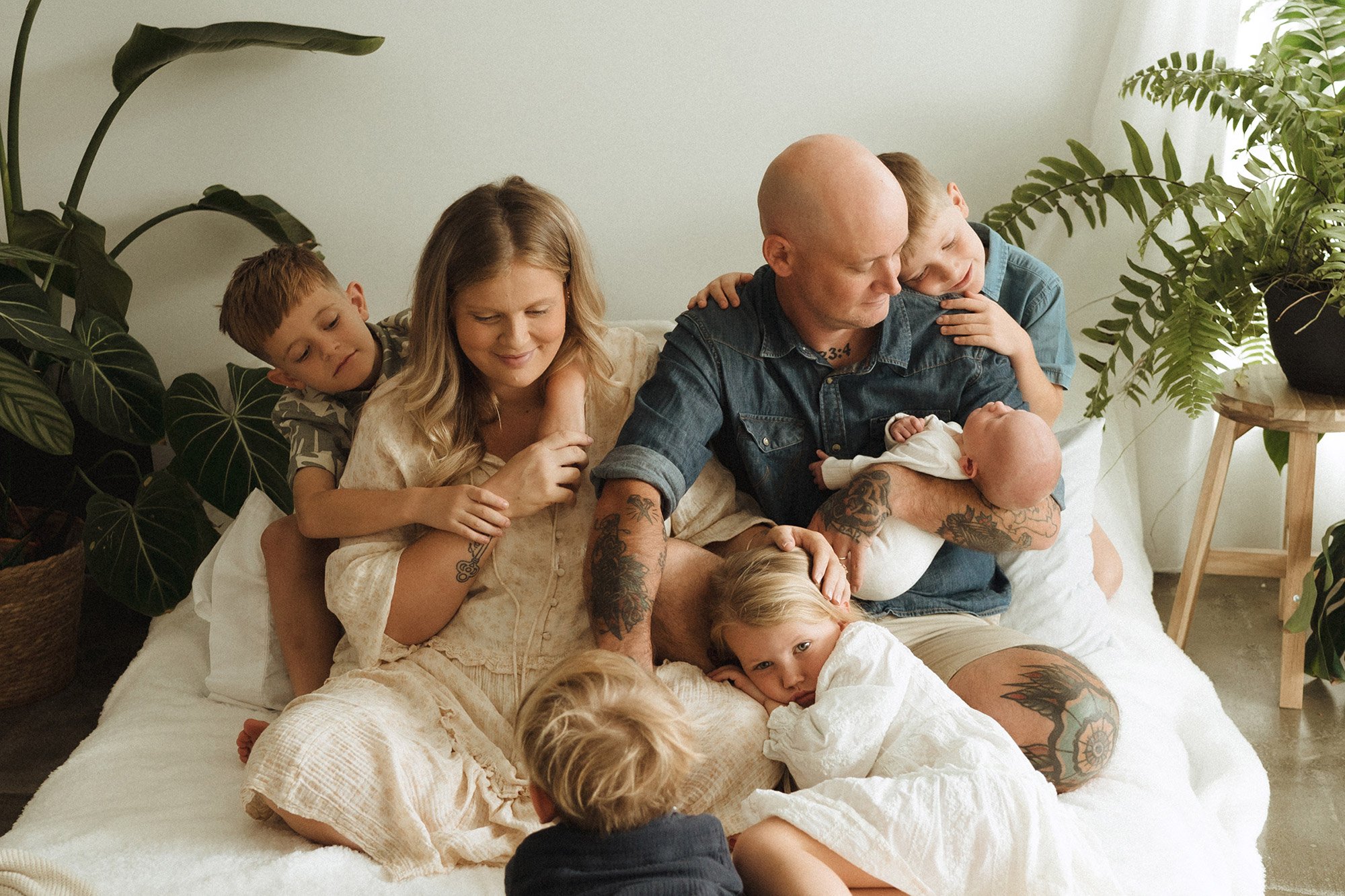 Newborn photographer Brisbane — studio portrait at Foxie Studio