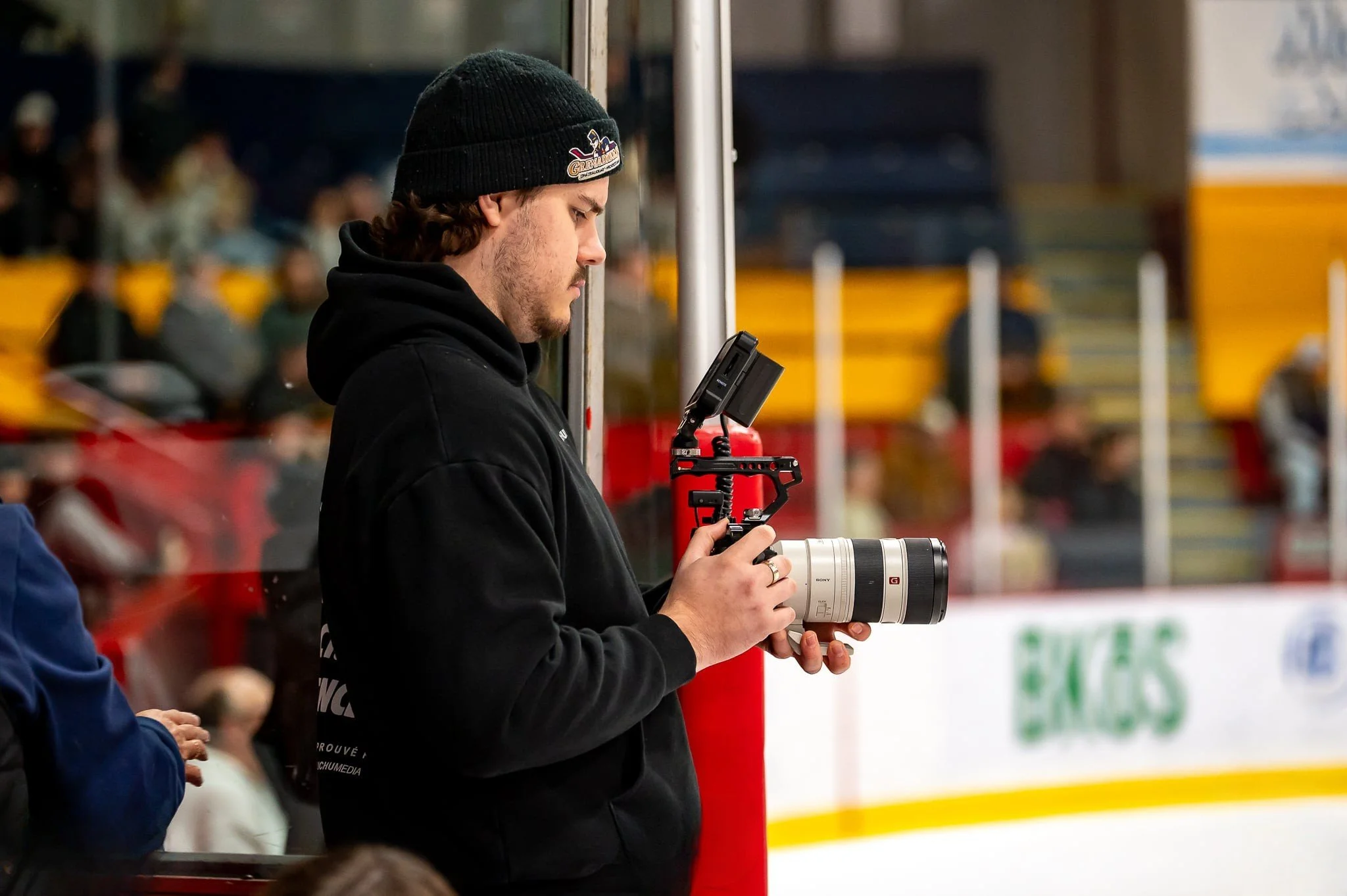 Raphaël Auchu en tournage