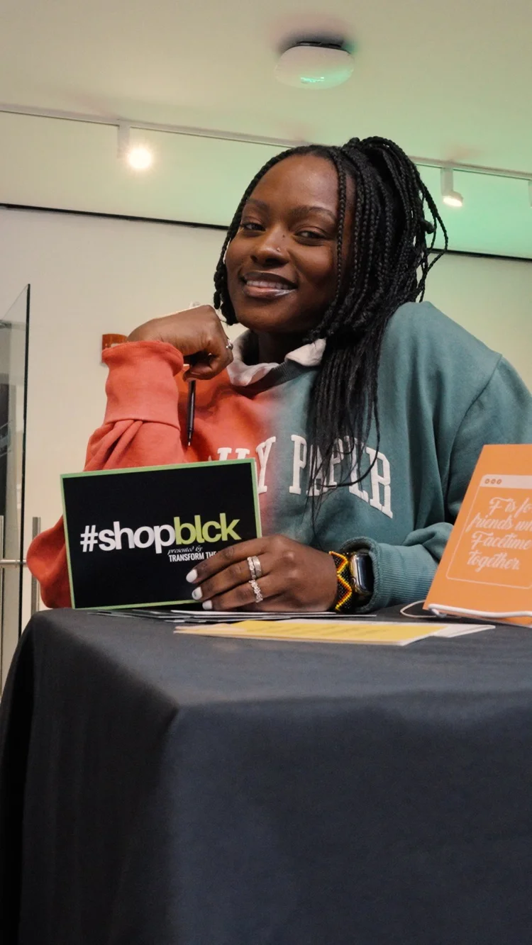 Vendor at a ShopBLCK marketplace event