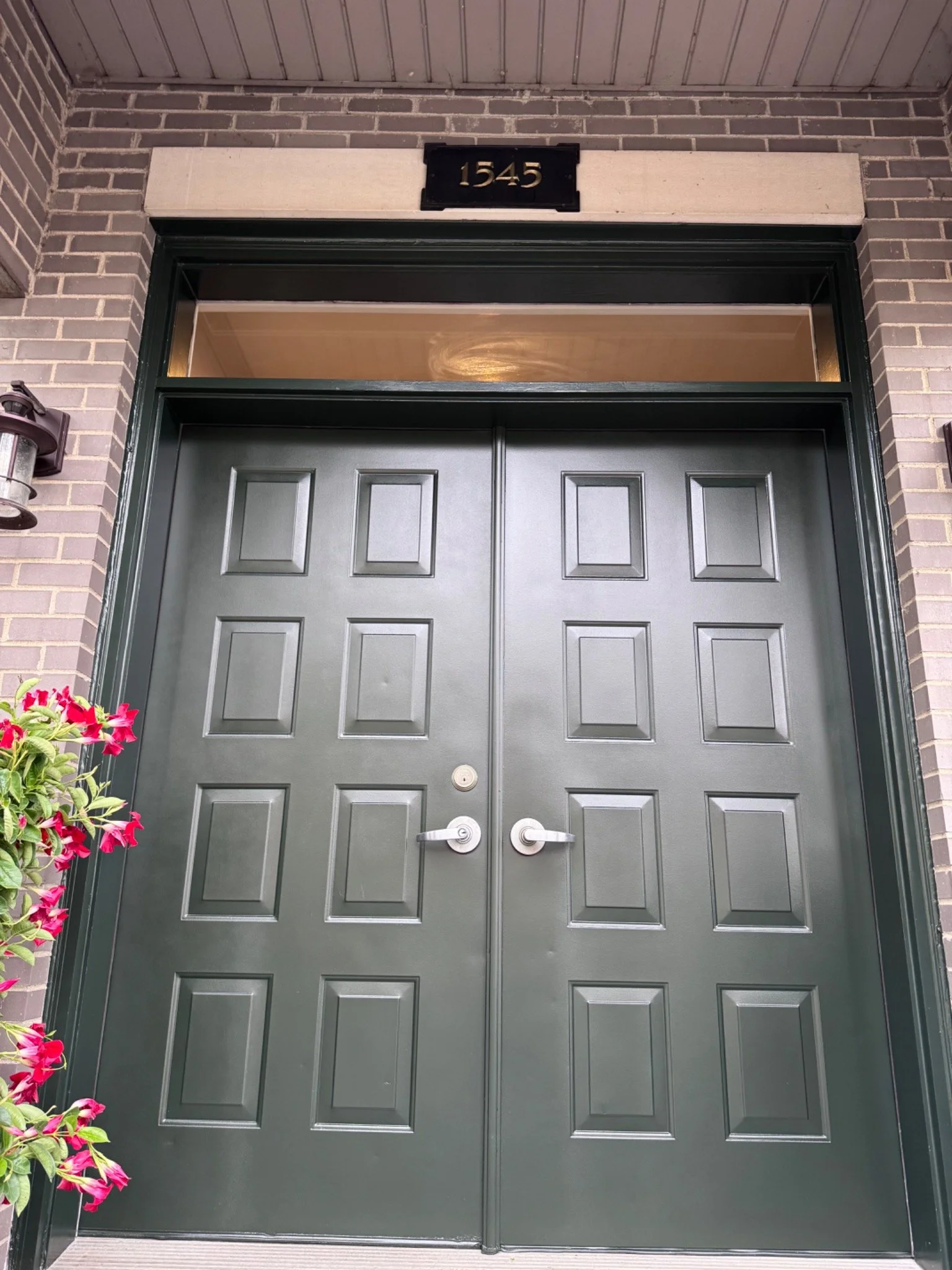 Door finish texture detail