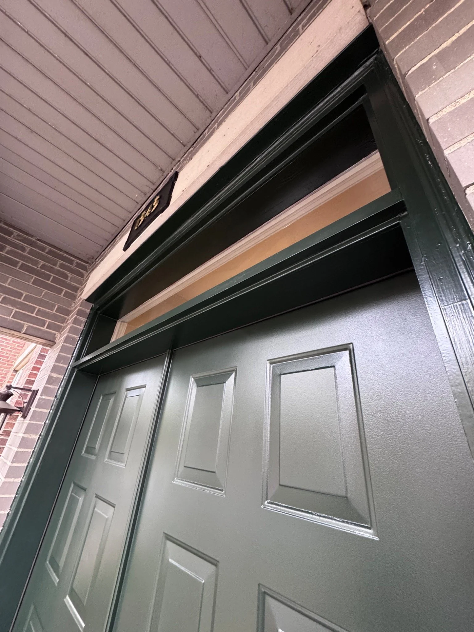 Final entry trim and frame detail