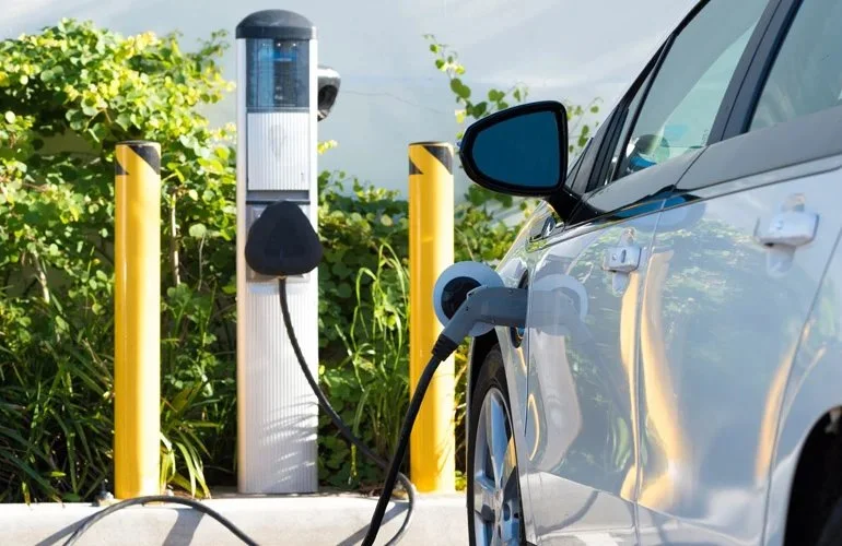 EV charging station installation in Maine