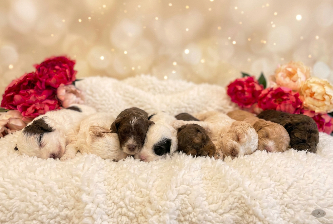 Australian Labradoodle puppies available from Walls Family Doodles in Central Indiana
