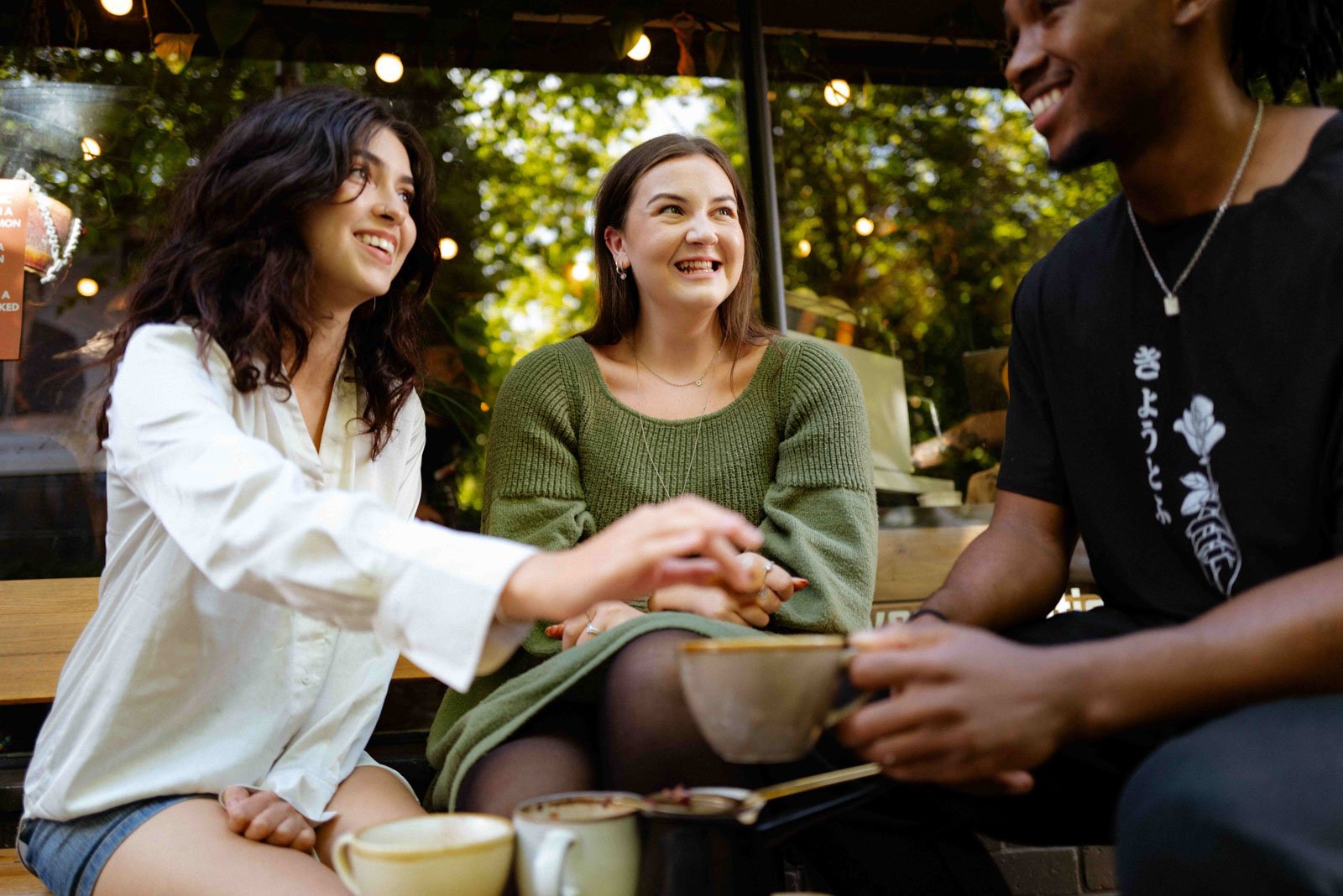 Students socialise in Winchester