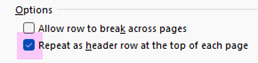 Placeholder for image showing Repeat as header row checked
