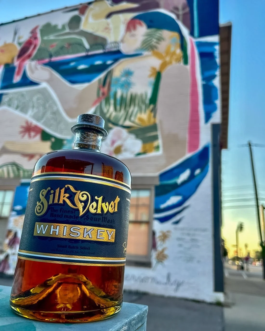 Small Batch Select at the Henderson mural