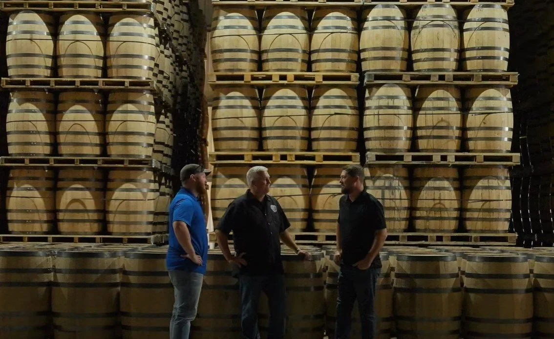 Spencer Ott, Jacob Call, and Zach Hargis on a promo shoot