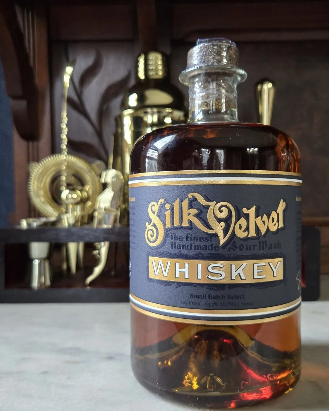 Small Batch Select on the bar cart