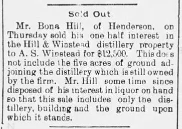 Bona Hill Sells Out