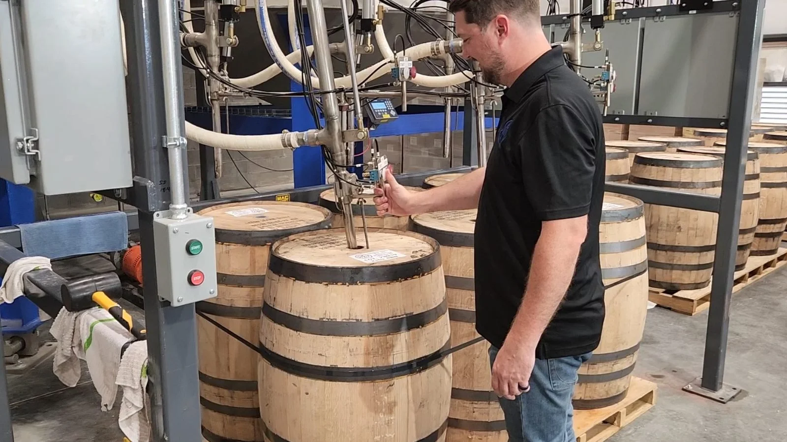 Filling the first barrel of future Silk Velvet