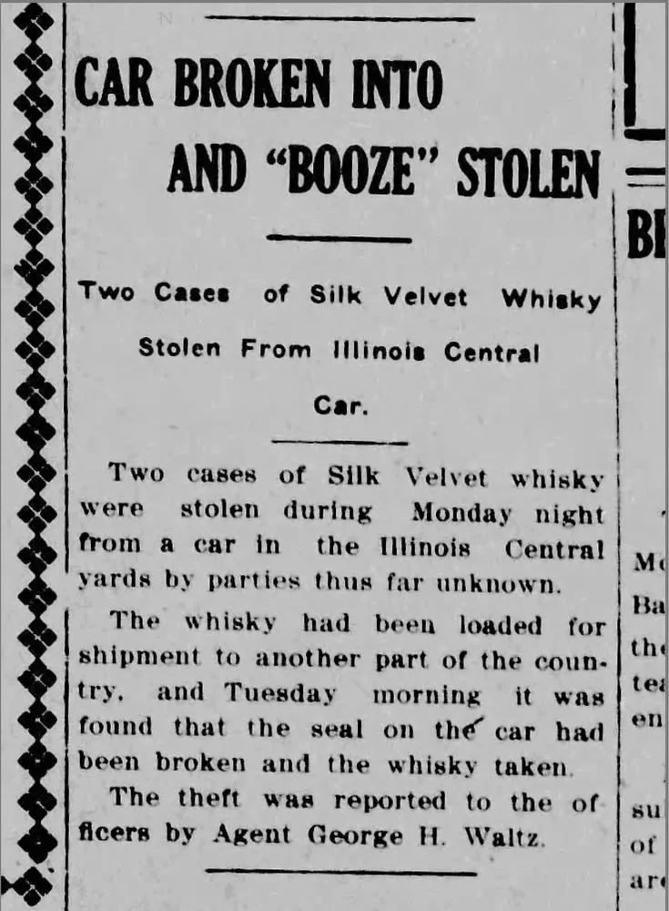 Silk Velvet Stolen in Illinois