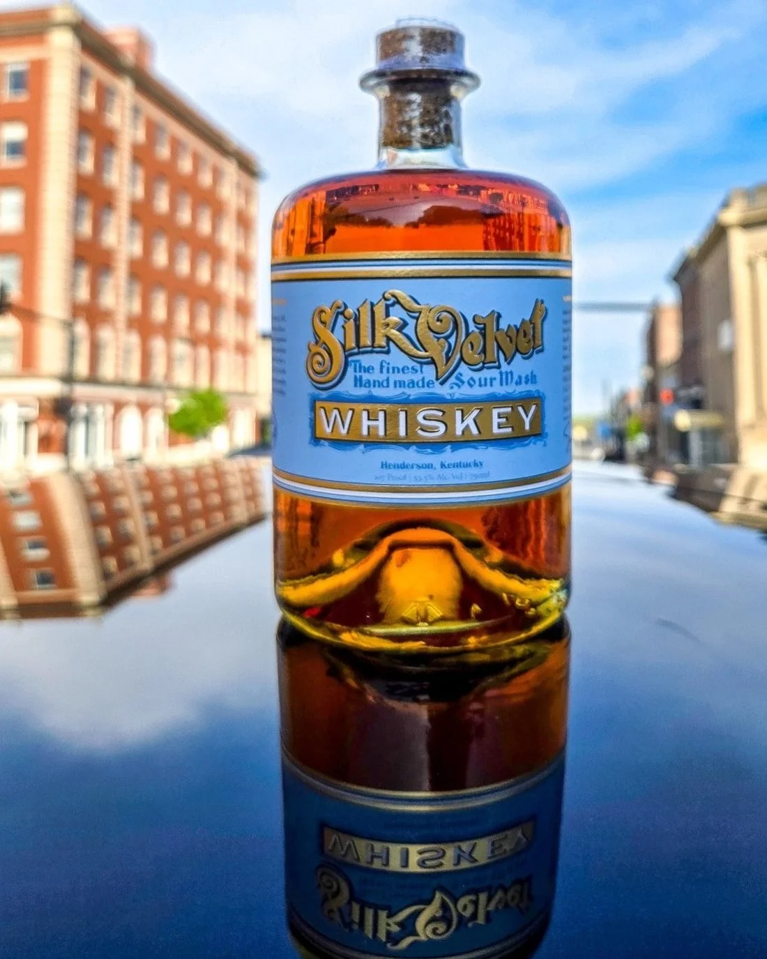 Single Barrel on the car hood in downtown Henderson