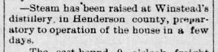 Steam Raised at Winstead’s