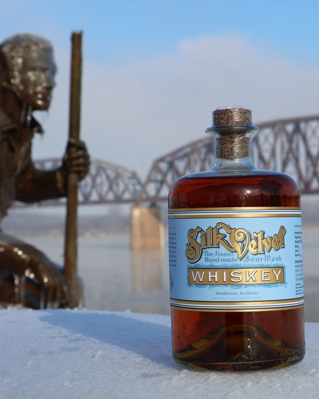 Single Barrel at the Henderson riverfront in winter
