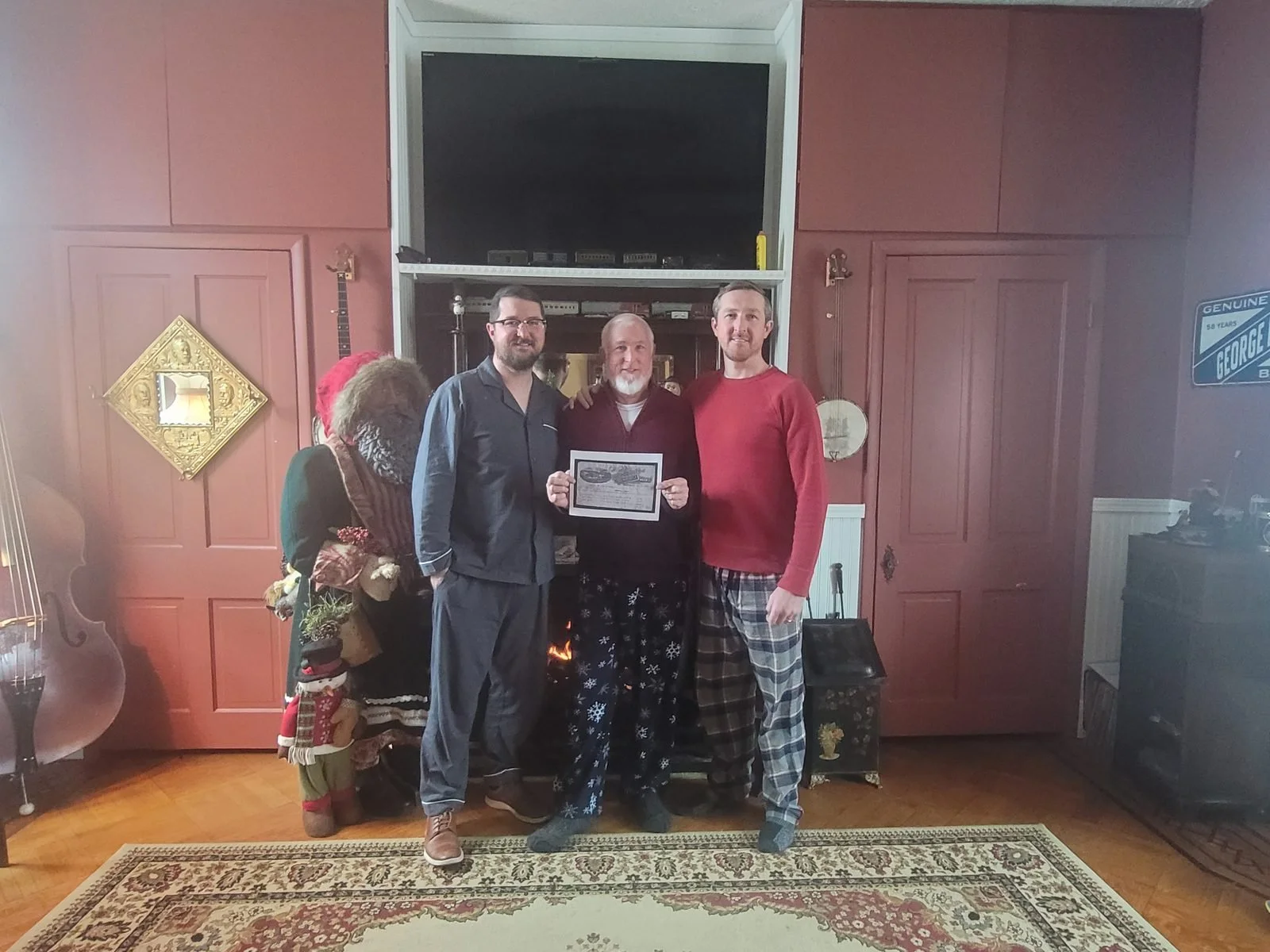 The day we gave Dad the trademark application for Silk Velvet