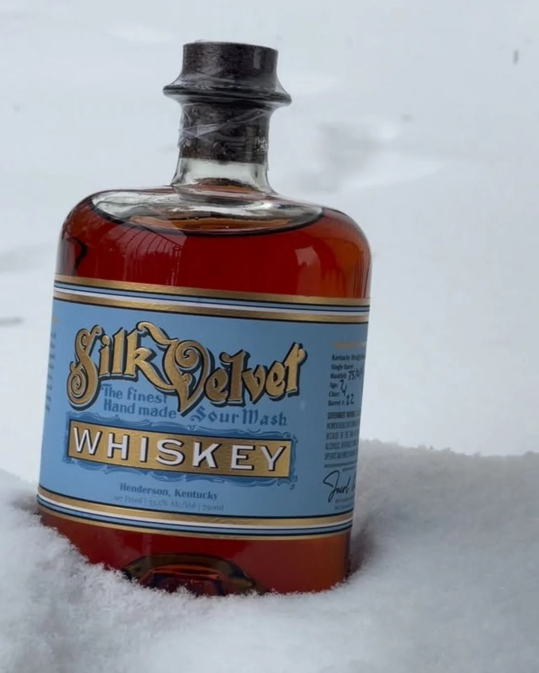 Single Barrel in the snow