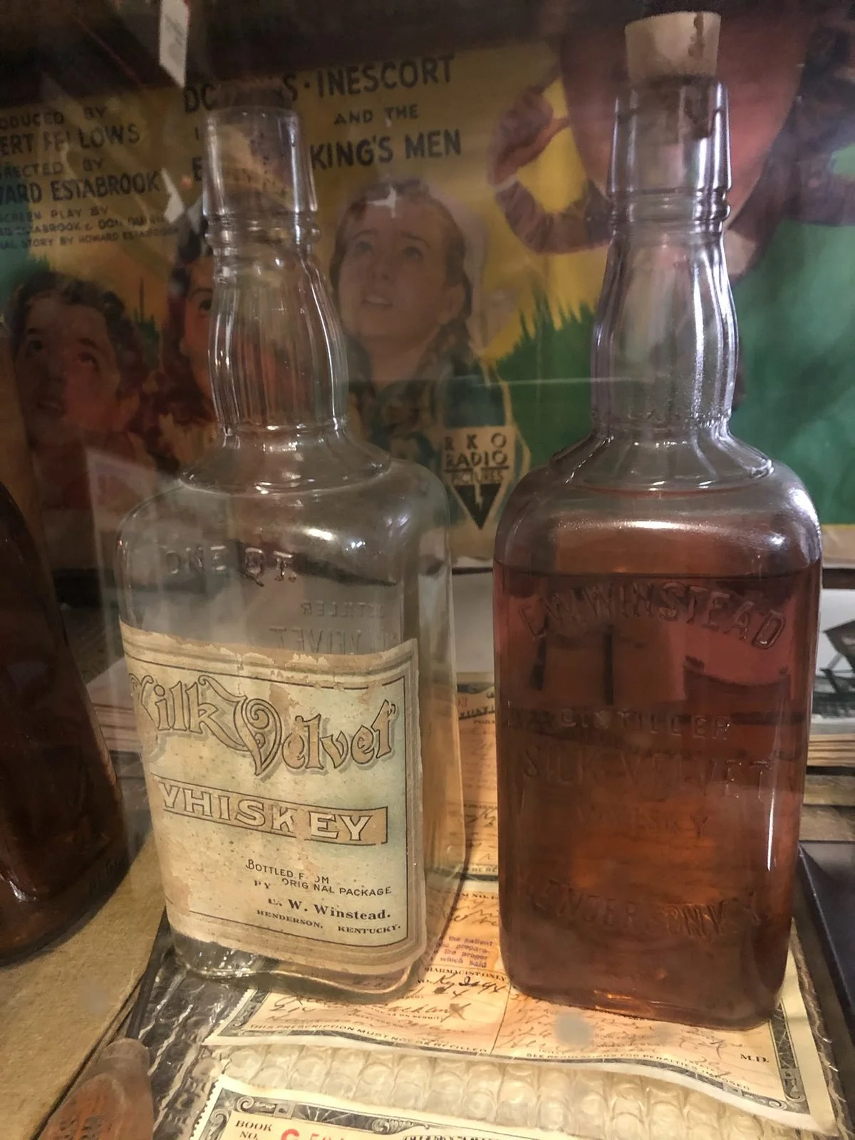 The old Silk Velvet bottles Mark found