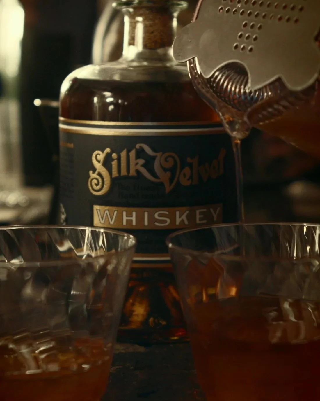 Small Batch Select poured in the speakeasy