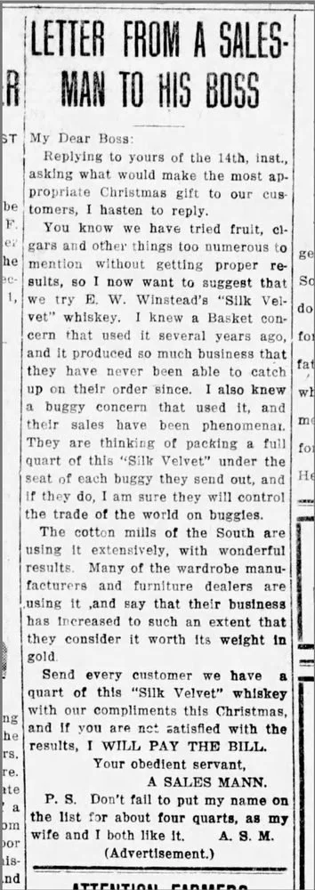 A Letter From a Salesman to His Boss