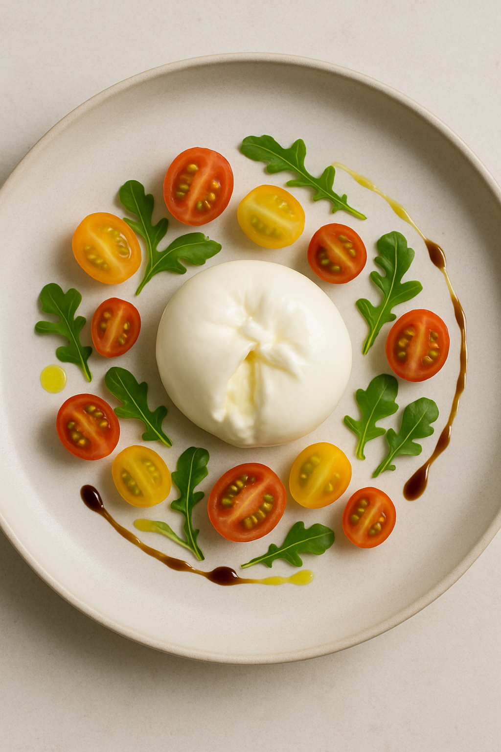 Elegant Burrata Cheese Salad