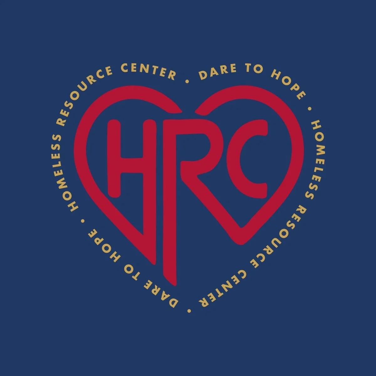 The navy Dare to Hope shirt with the HRC heart logo, given to HOPE Team members