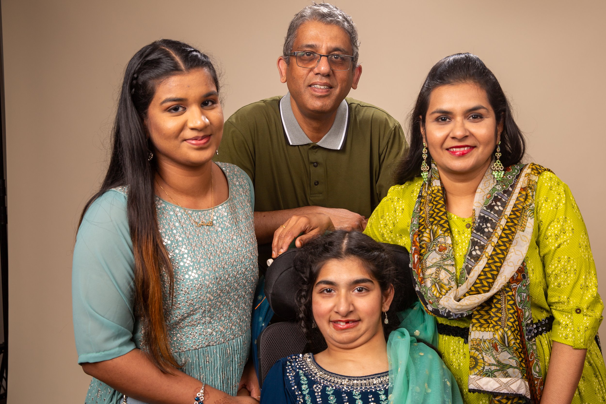 A parent and their adult child, photographed for DEEN Support Services.