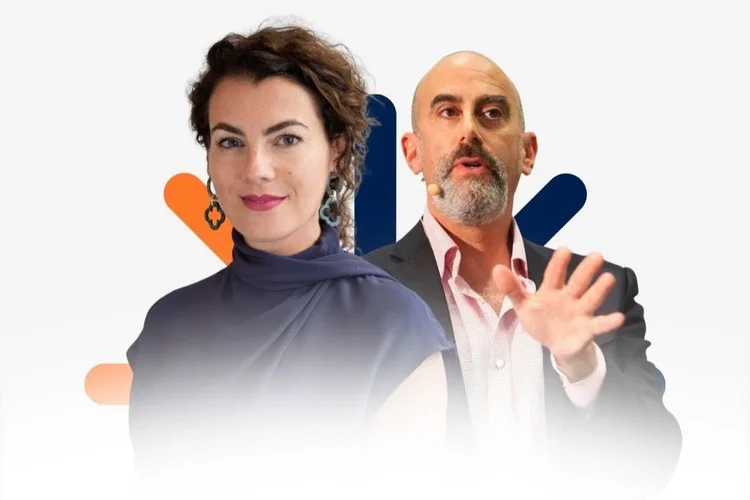 Presentasjon av en mannlig og kvinnlig foredragsholder til NBTS 2025