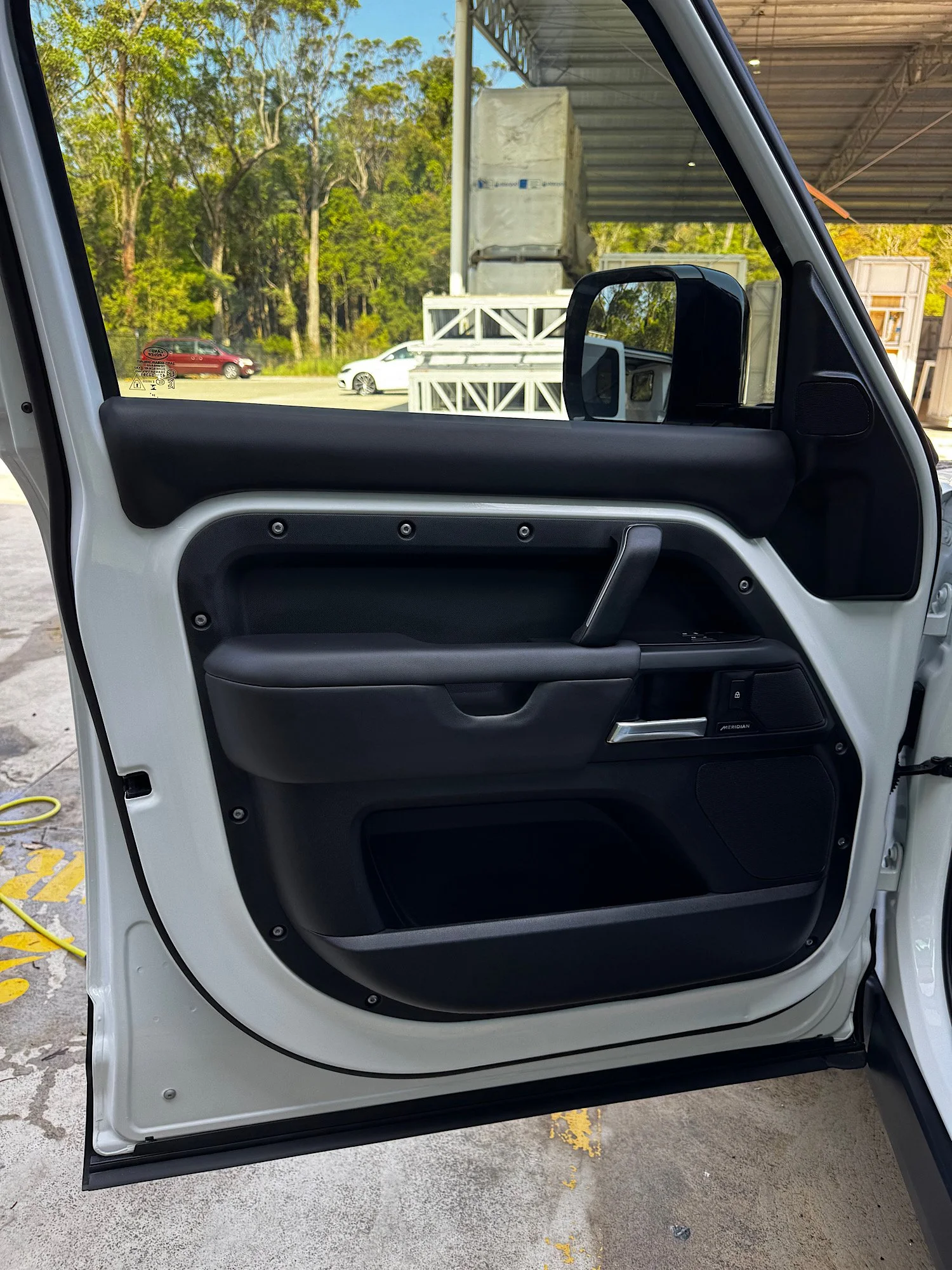 Land Rover Defender door panel interior detailing clean finish Central Coast NSW
