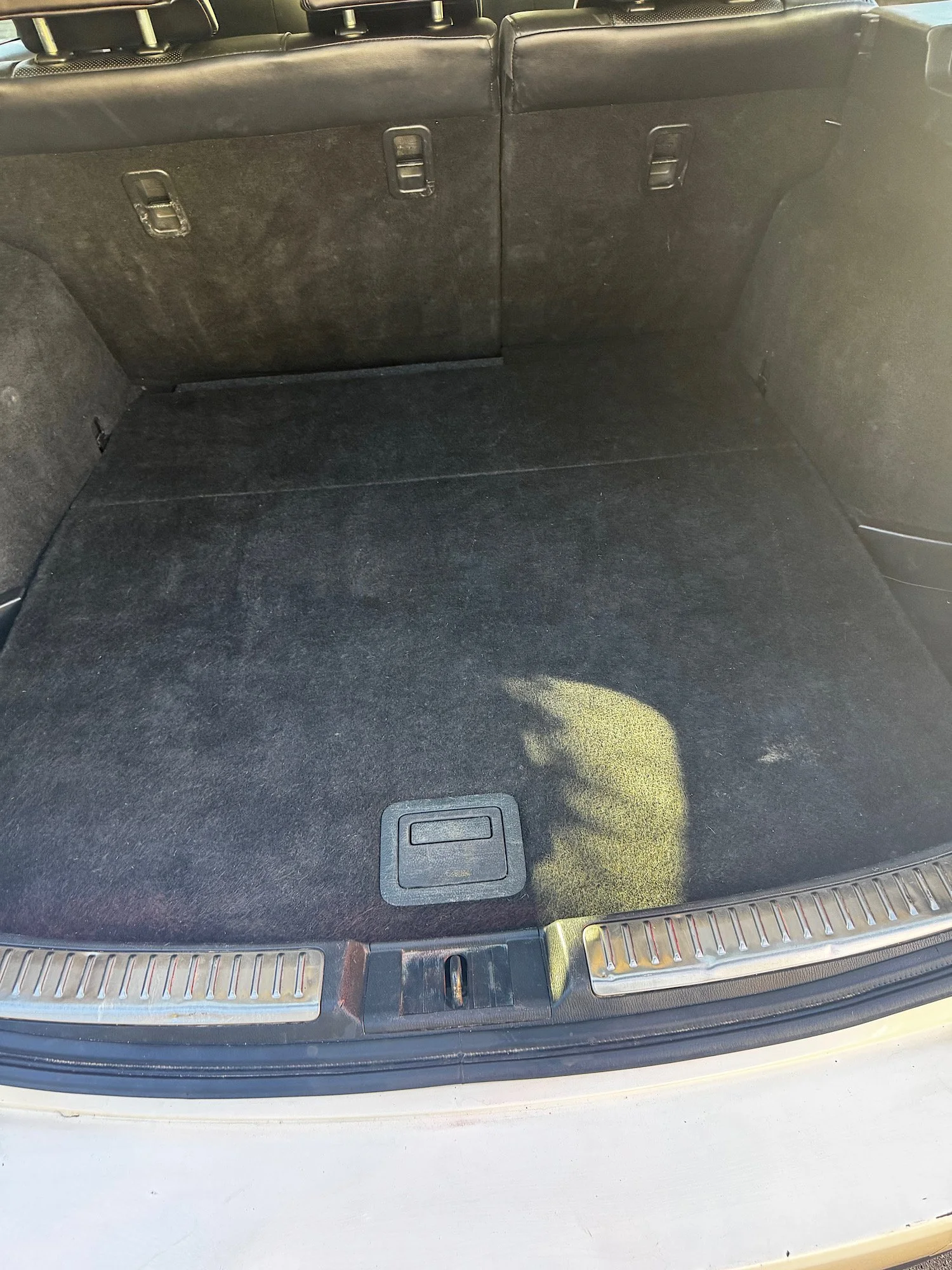 Mazda 6 boot area cleaned and vacuumed after detailing
