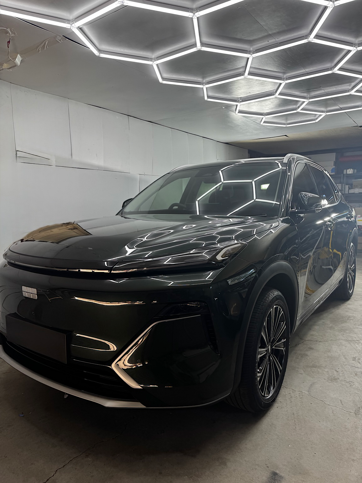 Dark green 2026 Geely Starray EM-i after ceramic coating at RD Mobile Car Detailing in Wyong
