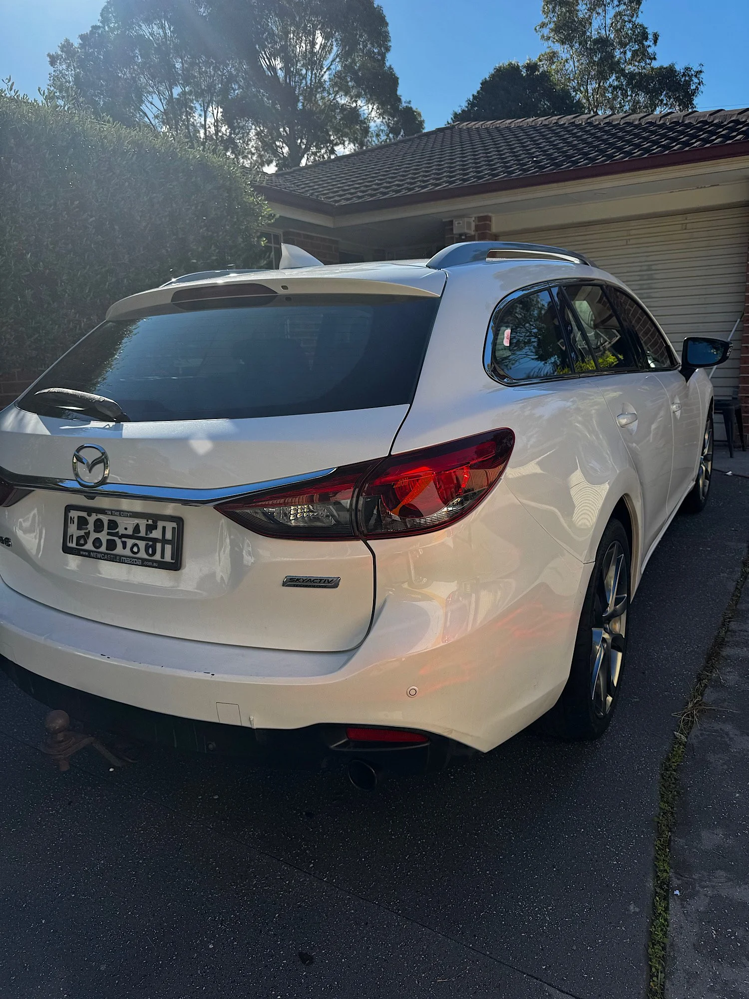 Mazda 6 Wagon extended detail with pet hair removal and paint decontamination Hamlyn Terrace Central Coast NSW