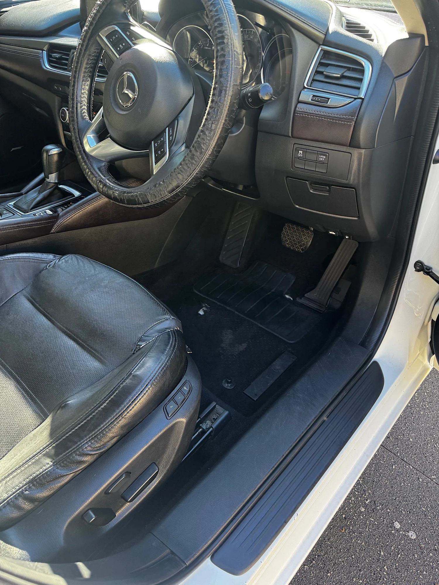 Mazda 6 interior cleaned and refreshed after detailing in Hamlyn Terrace Central Coast NSW