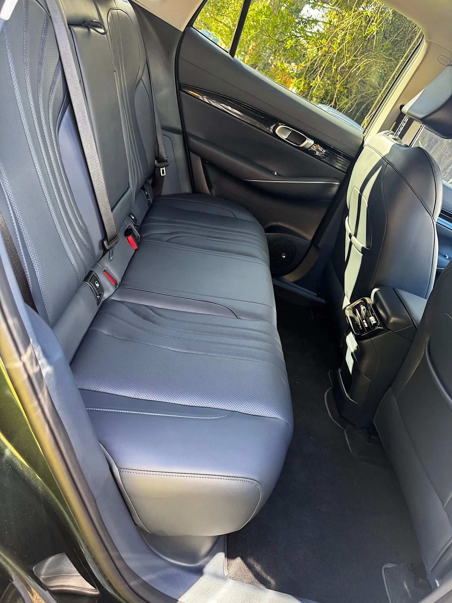 Rear leather seats protected on 2026 Geely EX5 in Central Coast NSW