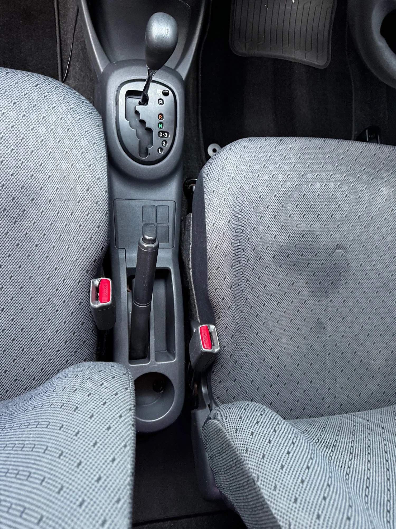 Toyota Yaris centre console cleaned during extended detail