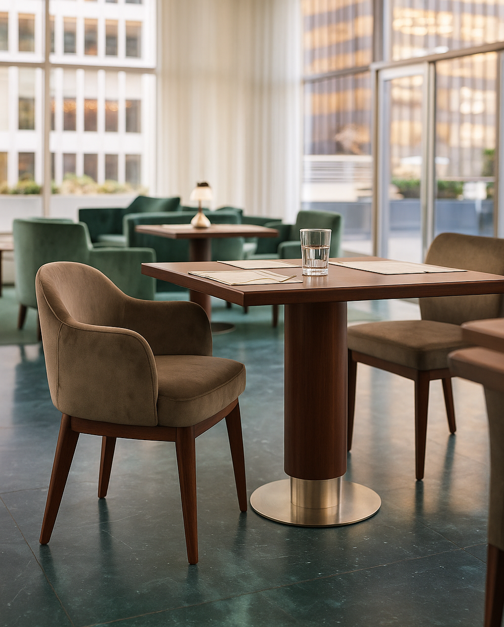 Restaurant dining space