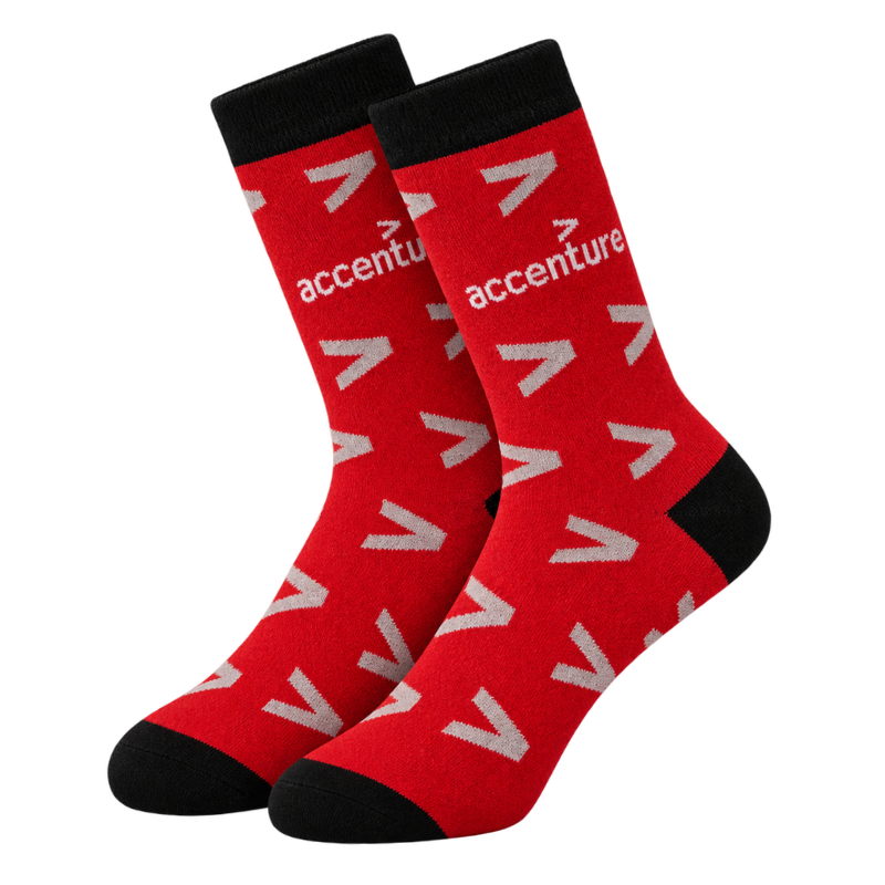 Accenture custom socks