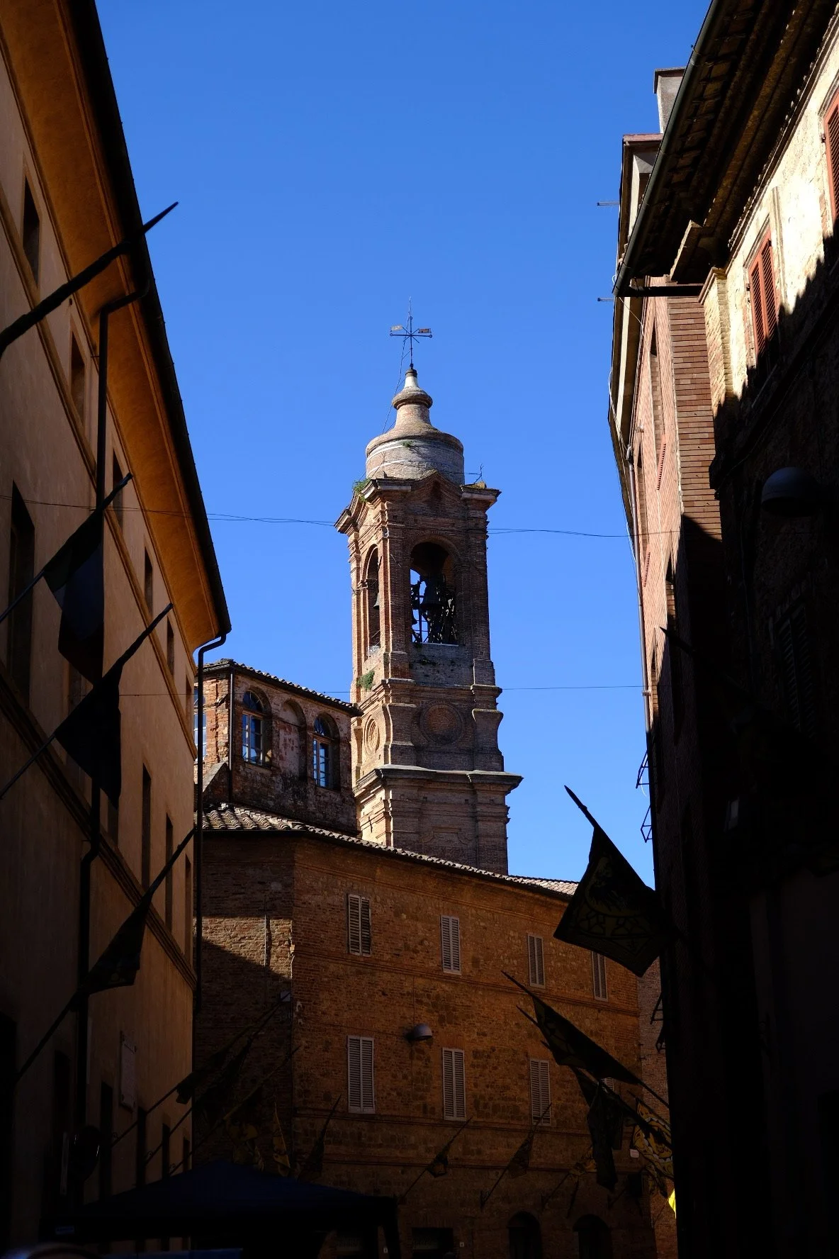 A bell tower in Città della Pieve