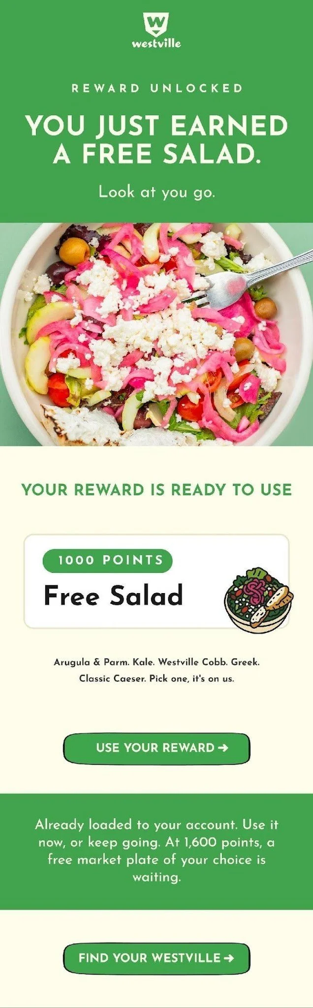 Reward email 2