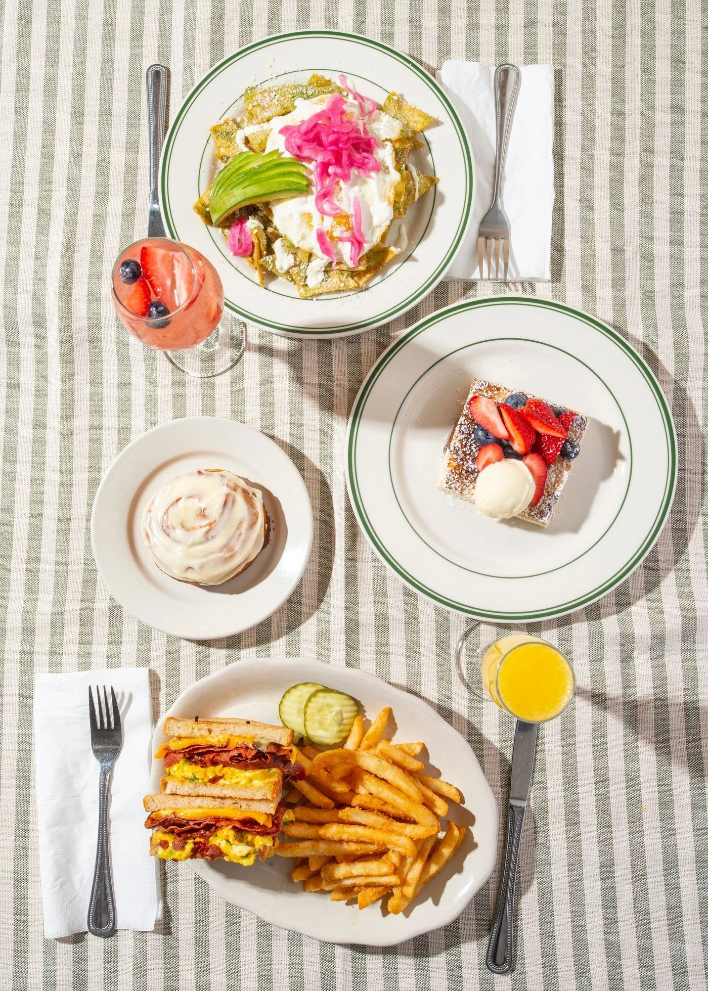 Brunch table