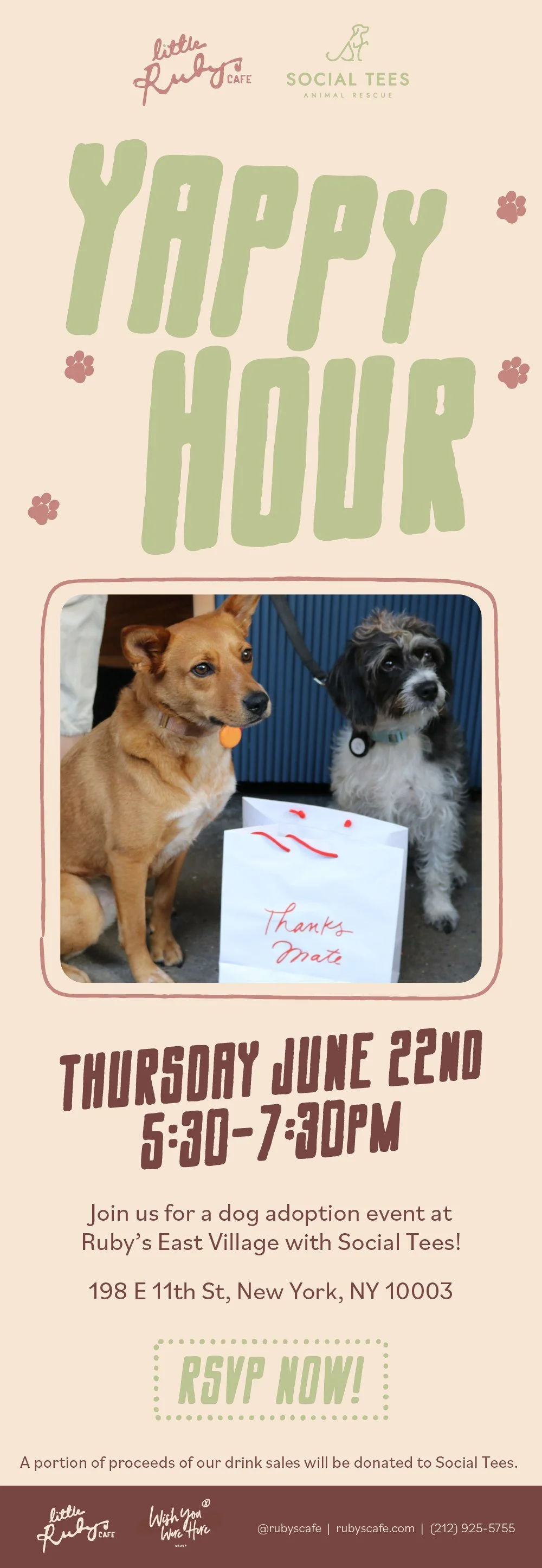 Yappy Hour invitation