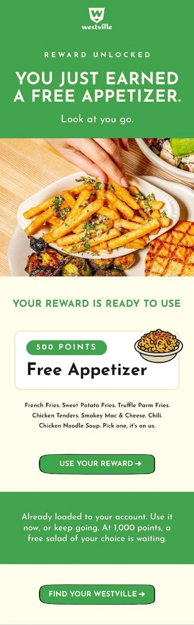 Reward email 1