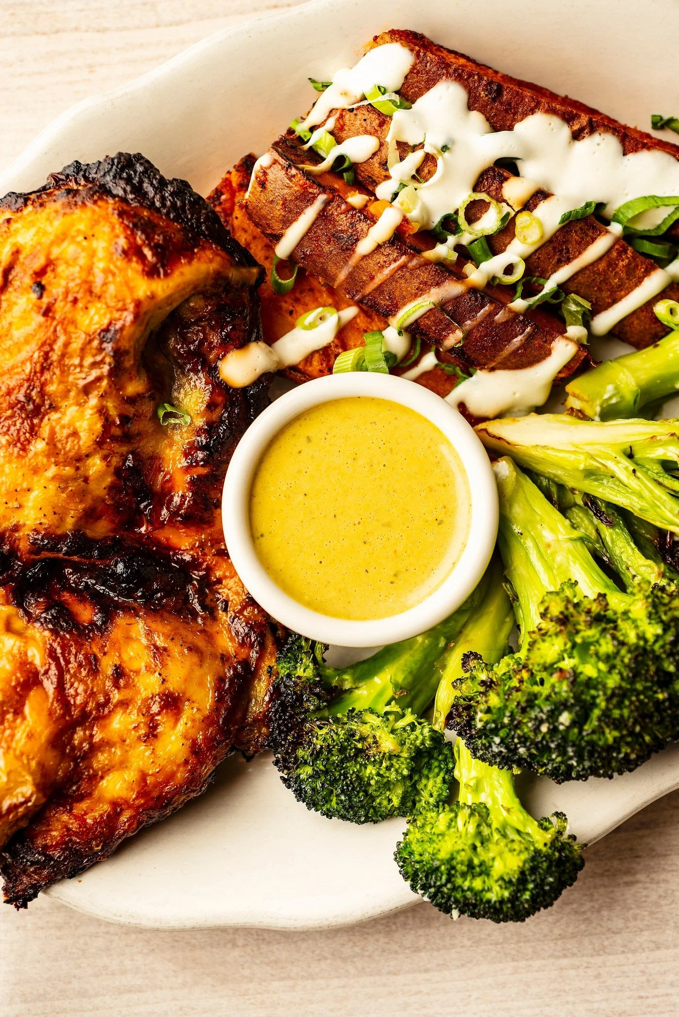 Summer menu chicken plate