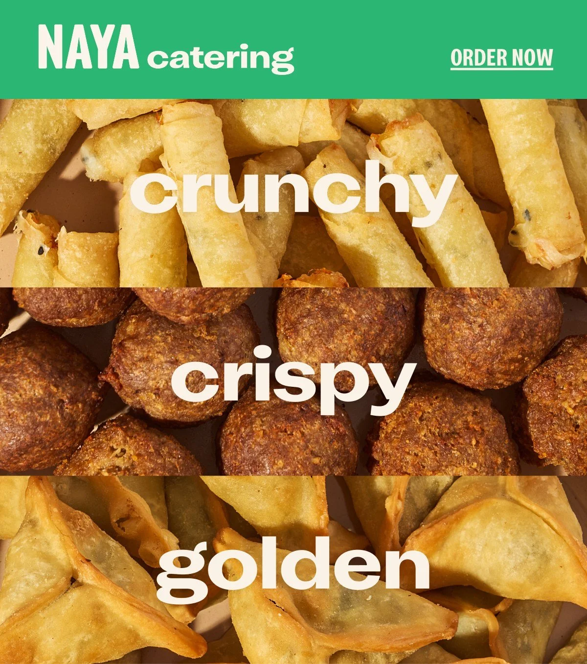 crunchy, crispy, golden