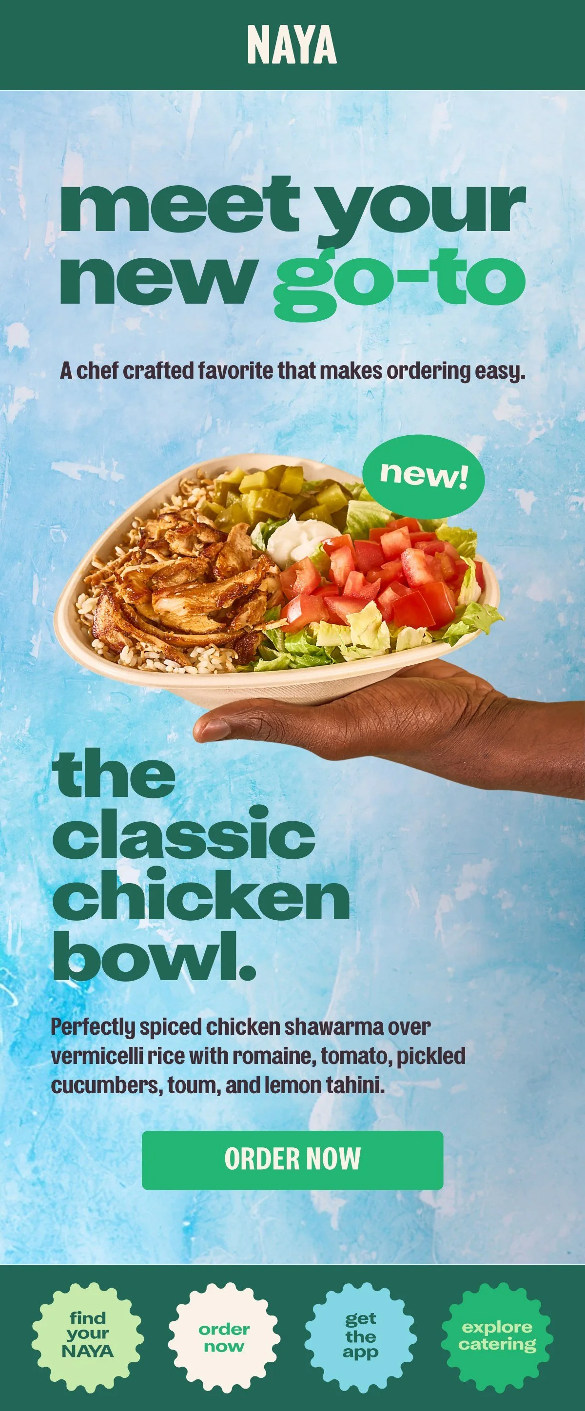 Classic chicken bowl