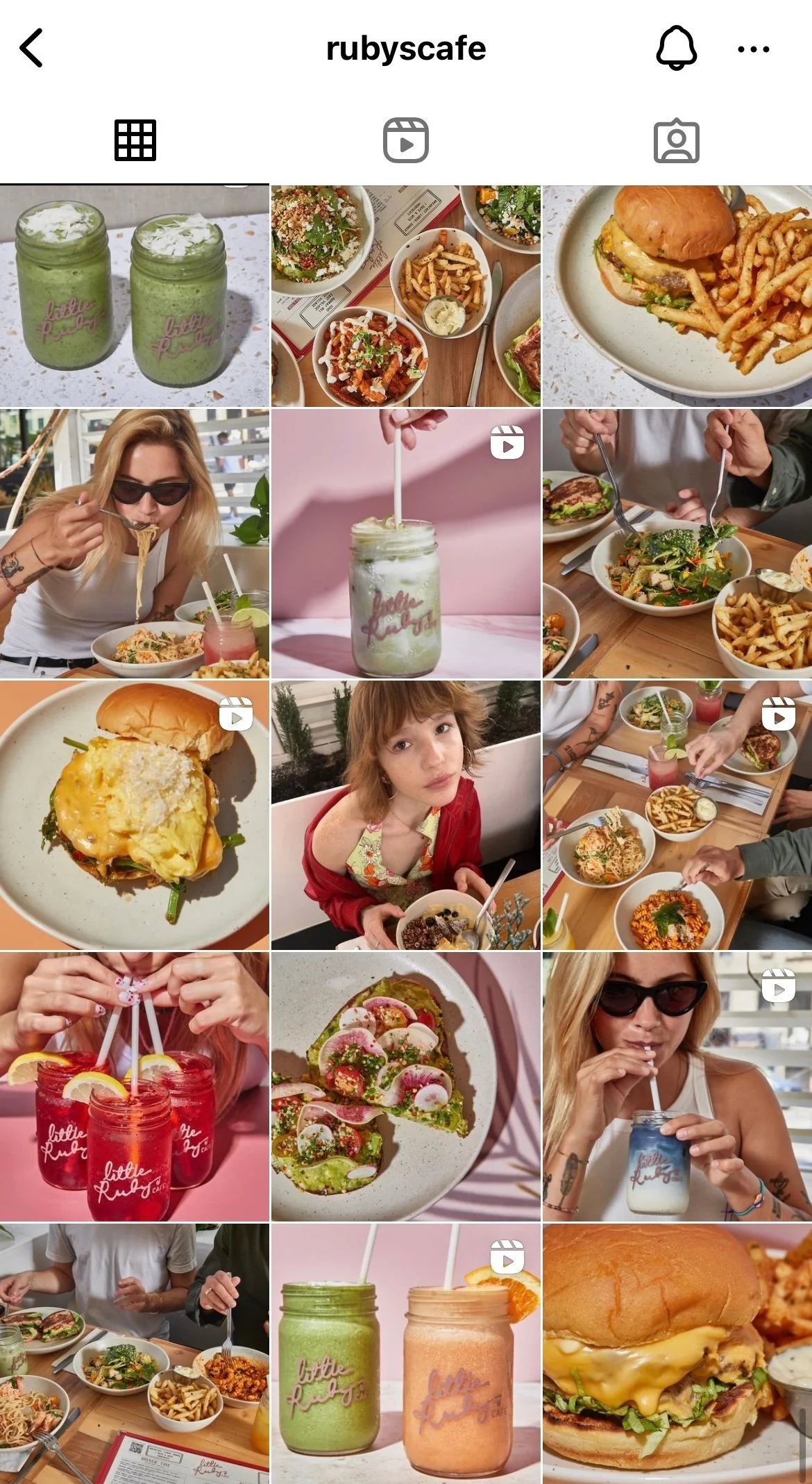 Ruby’s Cafe Instagram feed