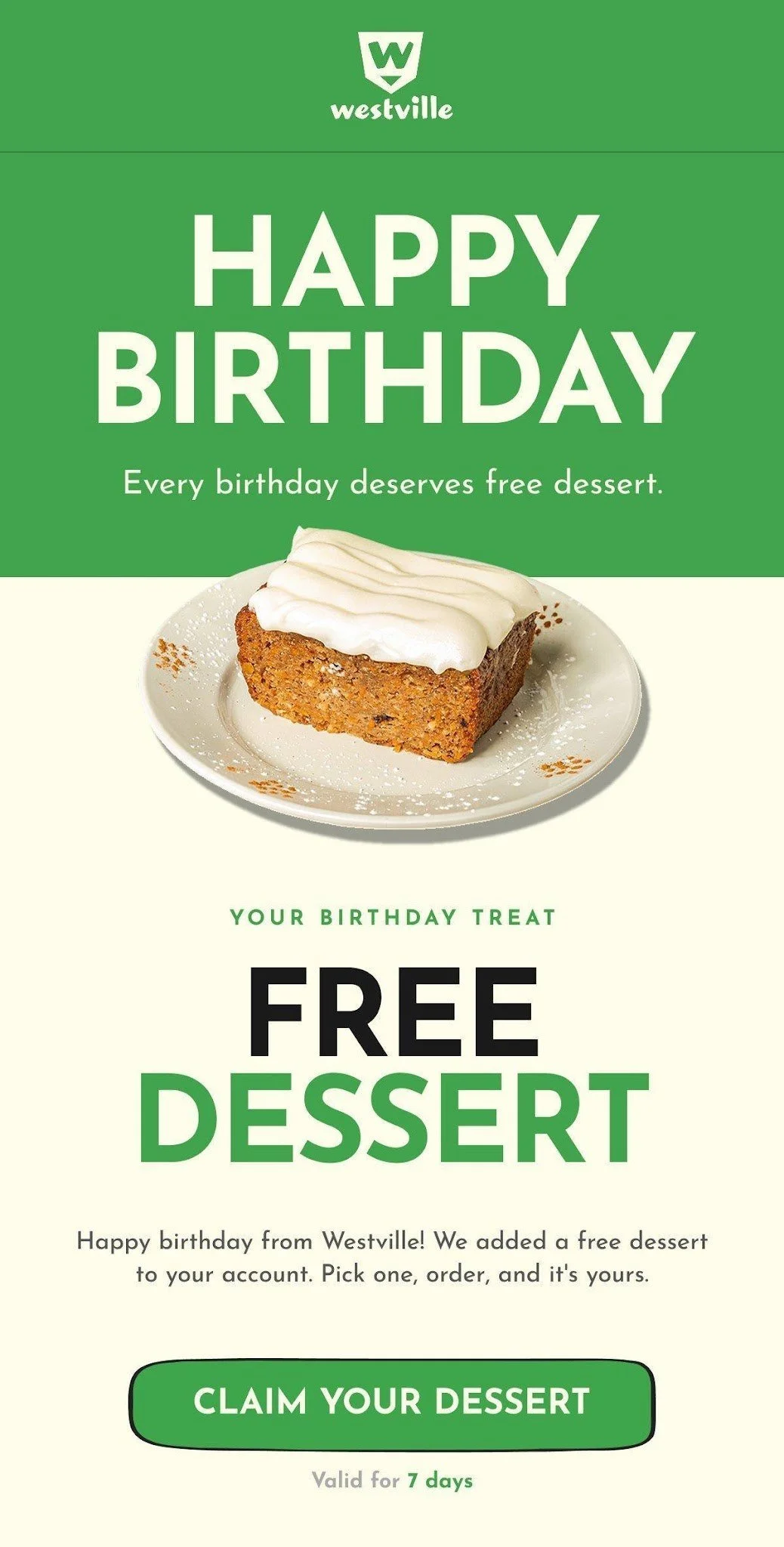 Birthday email