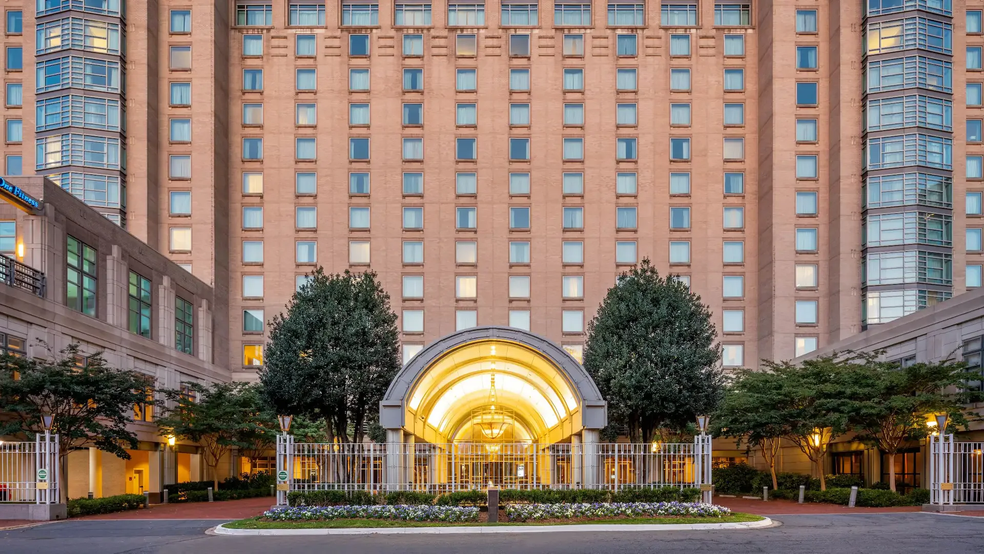 Exterior of the Hyatt Regency Reston hotel