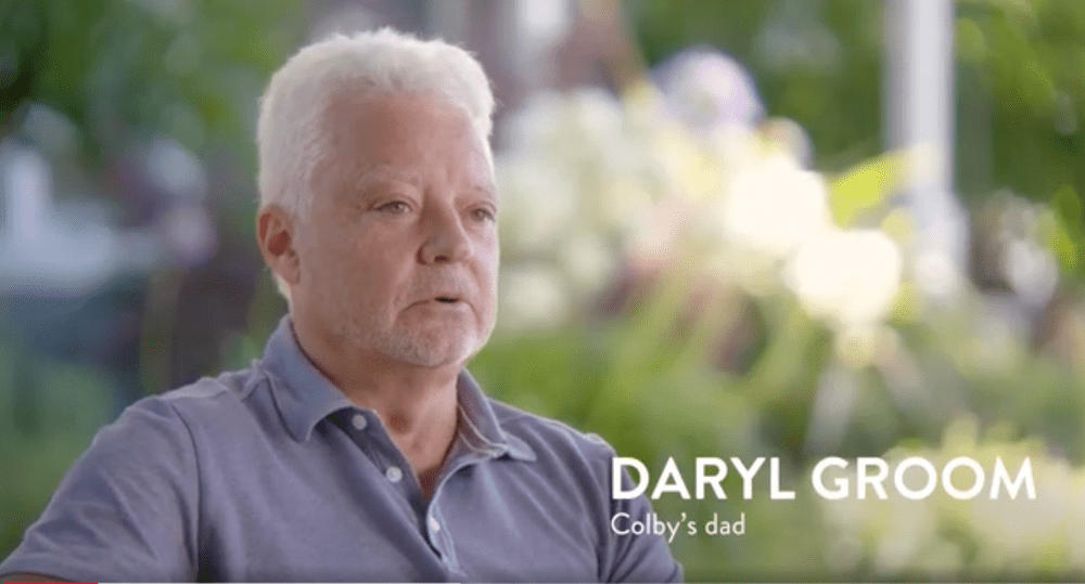 Colby’s father, Daryl Groom, in a sit-down interview