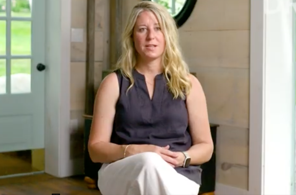 Interview subject in a sunlit home