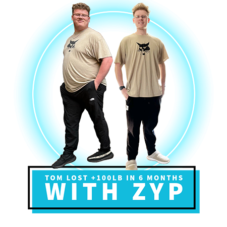 Tom lost over 100 pounds in 6 months with ZYP Medical GLP-1 weight loss program